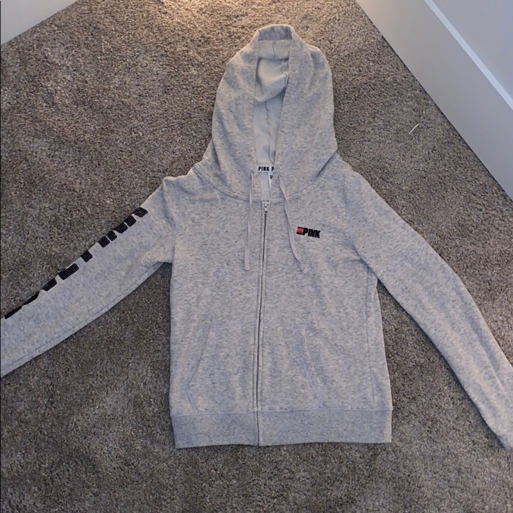 Pink zip-up